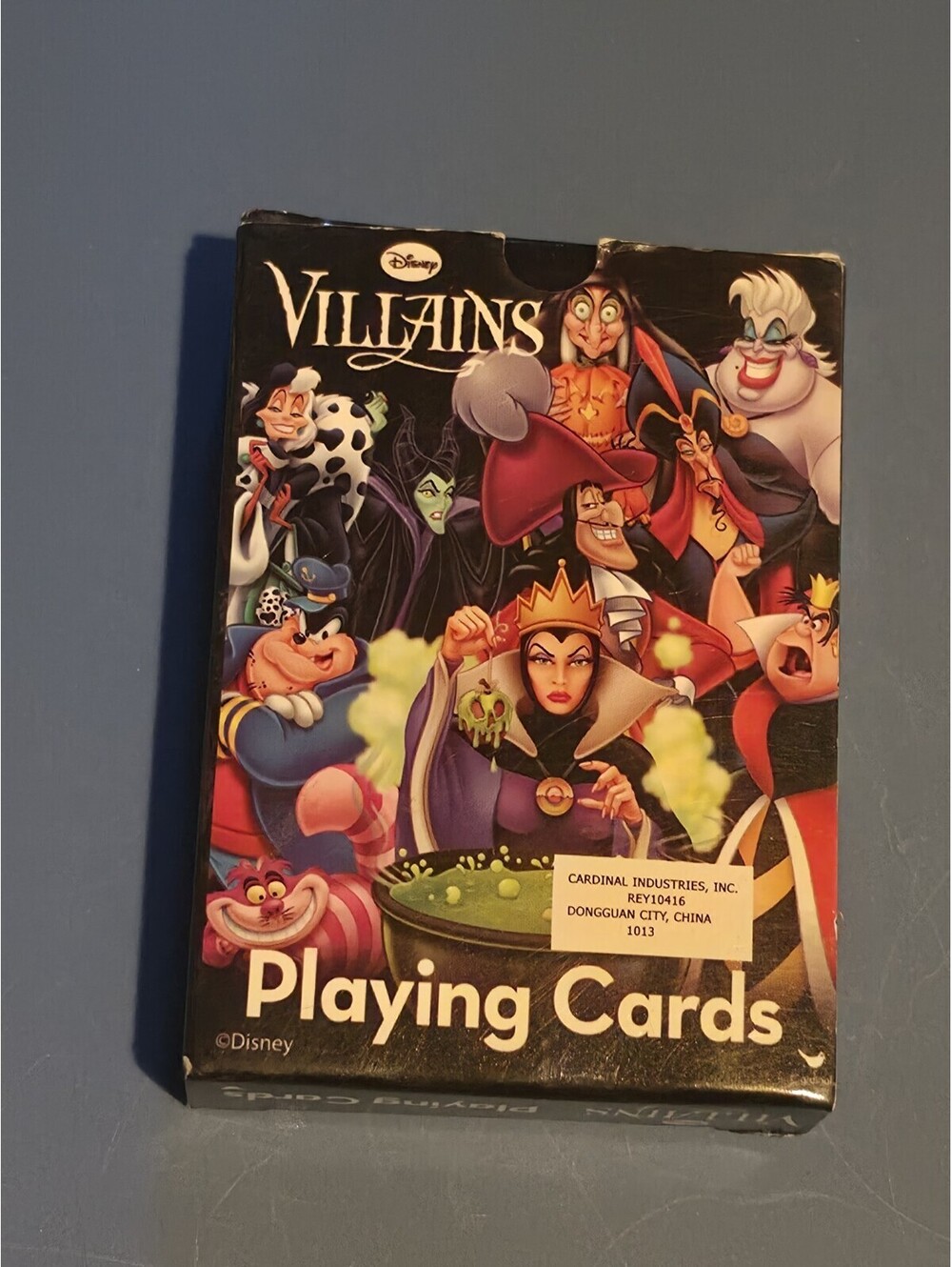 Disney VILLAINS Playing Cards Full DeckCardinal Industries Rare! Vivid Colors